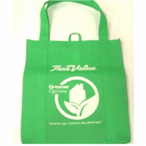 1 Bag At A Time-Import 290726 True Value Reusable Shopping Bag, Green Perspective: front