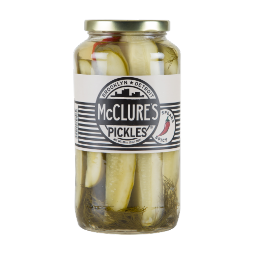 McClure's® Spicy Pickle Spears Perspective: front