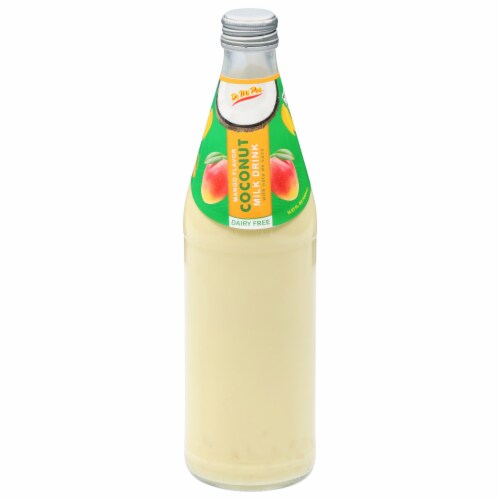 De Mi Pais Leche De Coco Con Pulpa Sabor Mango Vidrio Perspective: front
