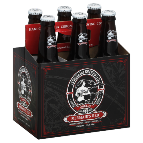 Coronado Mermaid's Red Amber Ale Perspective: front