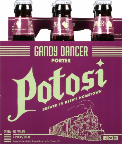 Potosi Brewing Company Gandy Dancer Porter Beer Perspective: front
