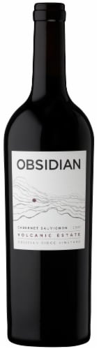 Obsidian Cabernet Sauvignon California Red Wine Perspective: front