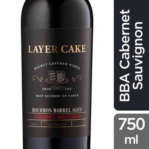 Layer Cake Bourbon Barrel Aged Cabernet Sauvignon California Red Wine Perspective: front
