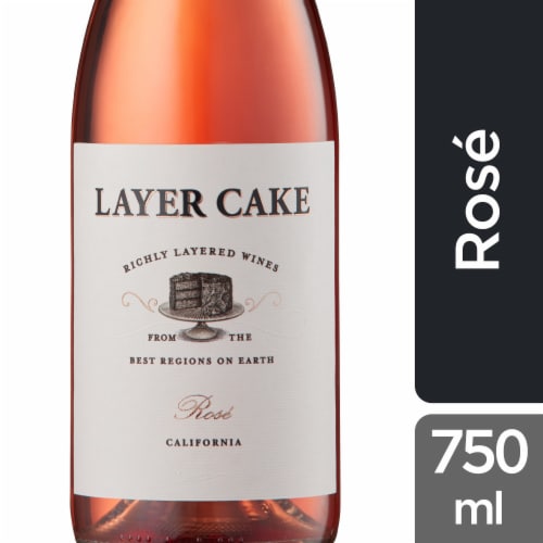 Layer Cake California Rose Wine Perspective: front