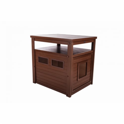 New Age Pet Jumbo Litterloo Litter Box Cover/End Table - Russet Perspective: front