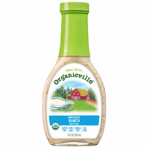 Organicville Non Dairy Gluten Free Organic Ranch Dressing Perspective: front