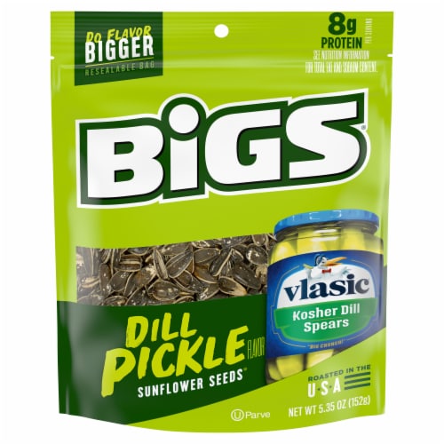Bigs® Vlasic® Dill Pickle Flavored Sunflower Seeds® Perspective: front