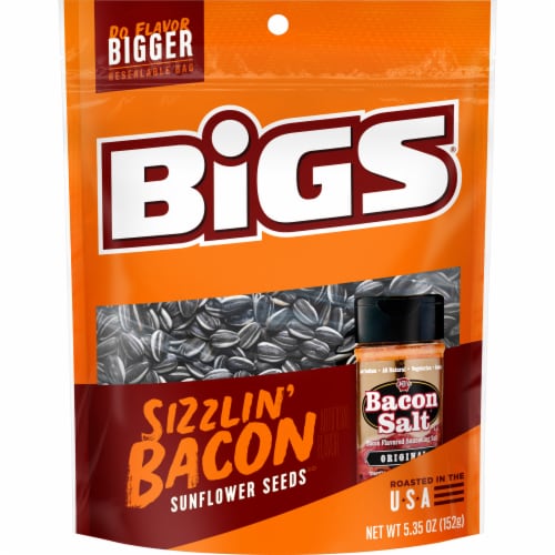 Bigs® Sizzlin' Bacon Sunflower Seeds Perspective: front
