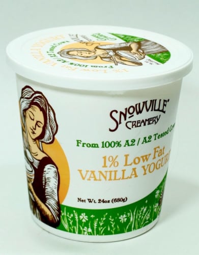 Snowville Creamery Lowfat Vanilla Yogurt Perspective: front
