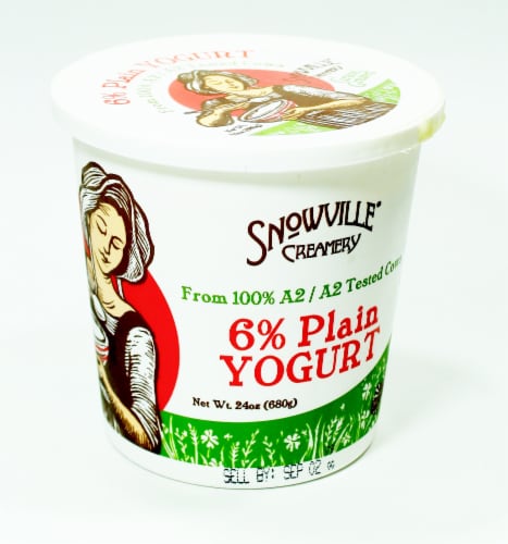 Snowville Creamery Plain Yogurt Perspective: front