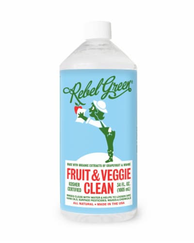 Rebel Green Fruit & Veggie Cleaner Perspective: front
