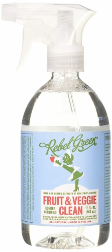 Rebel Green Fruit and Veggie Cleaning Spray Perspective: front