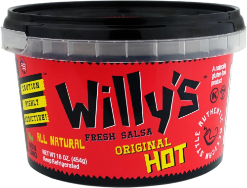 Willy's™ Fresh Vegan Hot Salsa Perspective: front