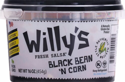 Willy's Vegan Black Bean 'N Corn Salsa Perspective: front