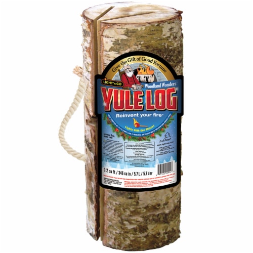 Eco Forest Light 'n Go® Yule Log Perspective: front