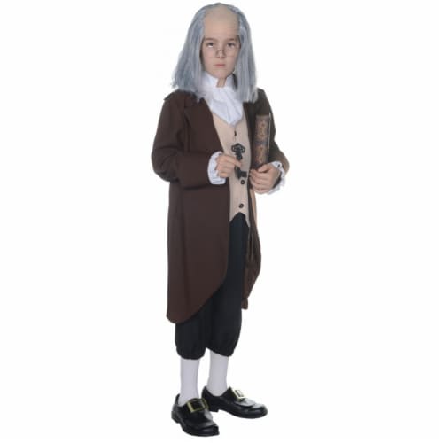 Morris UR25881LG Ben Franklin Child Costume, Size 10-12 Perspective: front
