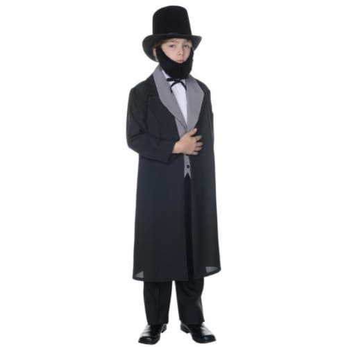 Morris UR25883SM Abraham Lincoln Child Halloween Costume, Small 4-6 Perspective: front