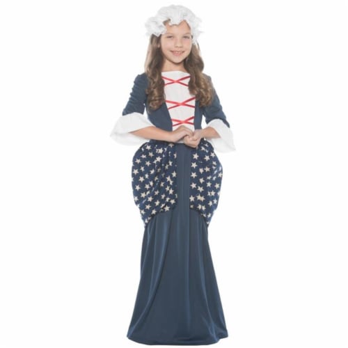 Morris UR25887LG Large Betsy Ross Child Costume - Size 10-12 Perspective: front