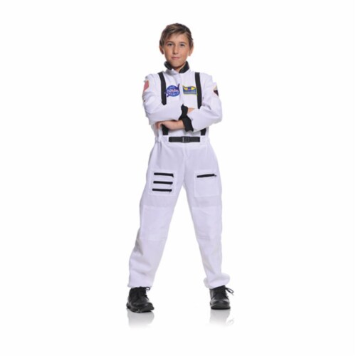 Underwraps UR26982-M Childs White Astronaut Costume MEDIUM Perspective: front