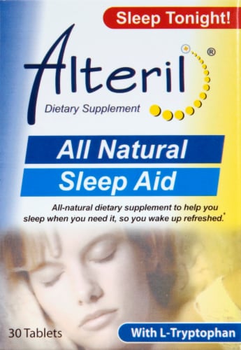 Alteril All Natural Sleep Aid Tablets Perspective: front
