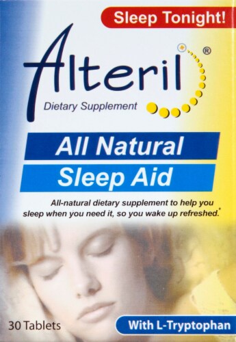 Alteril All Natural Sleep Aid Tablets Perspective: front
