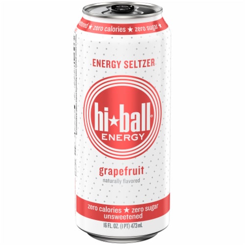 HiBall Grapefruit Sparkling Energy Water Perspective: front