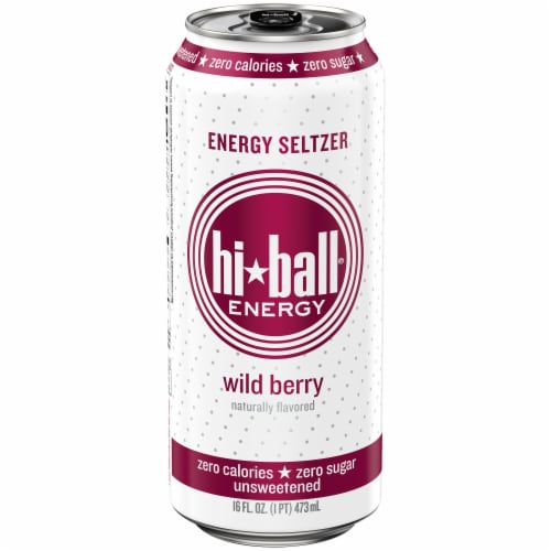 HiBall Wild Berry Sparkling Energy Water Drink Perspective: front