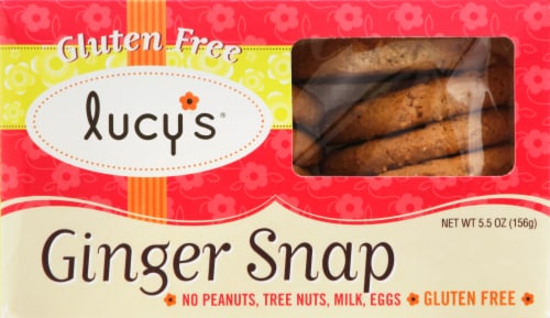 Lucy's Gluten Free Ginger Snaps Perspective: front
