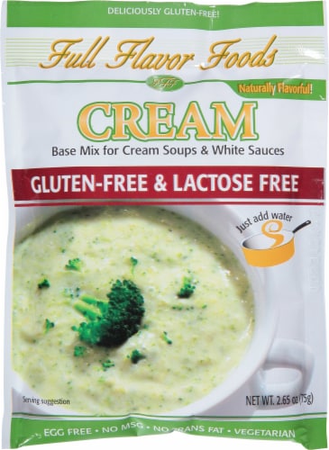 Full Flavor Foods Gluten-Free Cream Sauces and Soup Base Mix Perspective: front