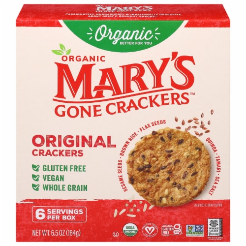 Mary's Gone Crackers® Mary's Organic™ Original Gluten Free Crackers Perspective: front