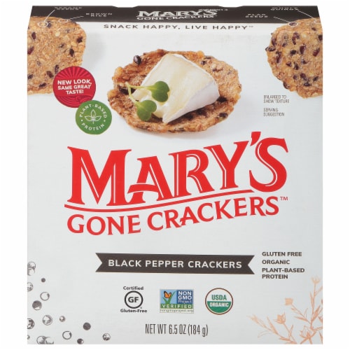Mary's Gone Crackers™ Black Pepper Crackers Perspective: front