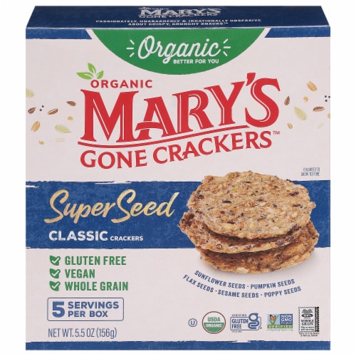 Mary's Gone Crackers™ Super Seed Gluten Free Crackers Perspective: front