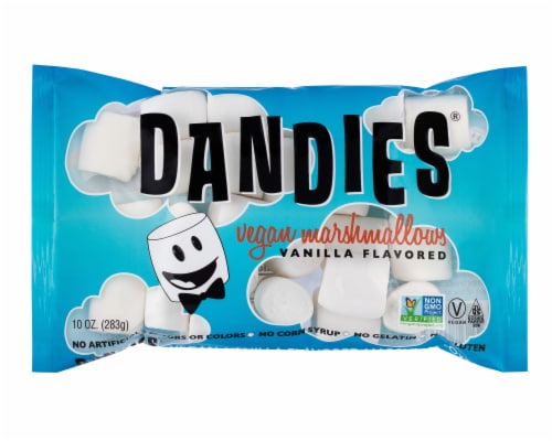 Dandies Classic Vanilla Vegan Marshmallows Perspective: front