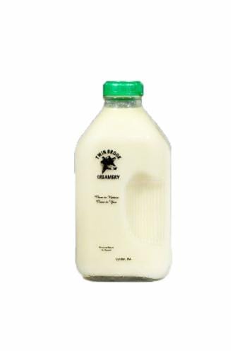 Twin Brook Creamery 1% Lowfat Milk Perspective: front
