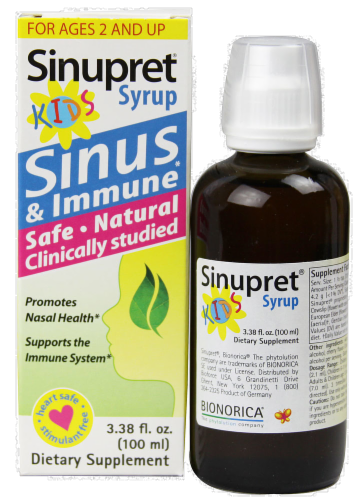 Sinupret Sinus & Imm Spray Perspective: front