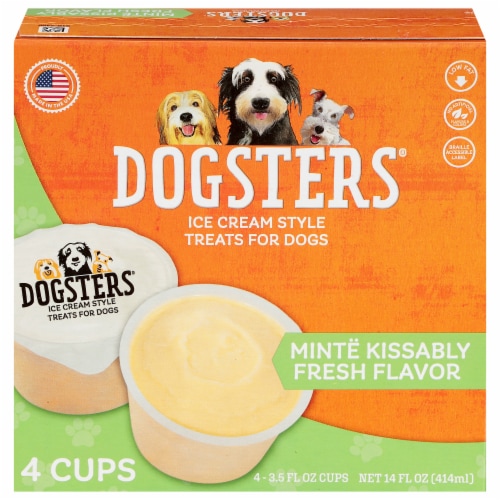 Dogsters Mint Flavored Ice Cream Style Treats for Dogs 4 ct 3.5 fl oz Pick n Save