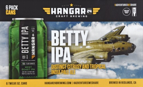Hangar 24 Craft Brewery Betty IPA Perspective: front