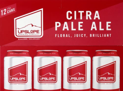 Upslope Brewing Co. Citra Pale Ale Beer Perspective: front