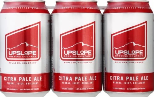 Upslope Brewing Co. Citra Pale Ale Beer Perspective: front