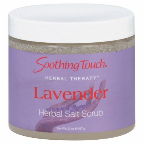 Soothing Touch Lavender Salt Scrub Perspective: front
