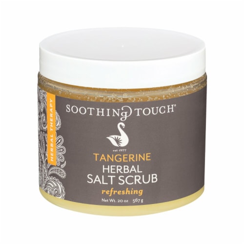 Soothing Touch Tangerine Herbal Salt Scrub Perspective: front