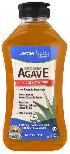 BetterBody Foods Xagave Organic Agave Nectar Perspective: front