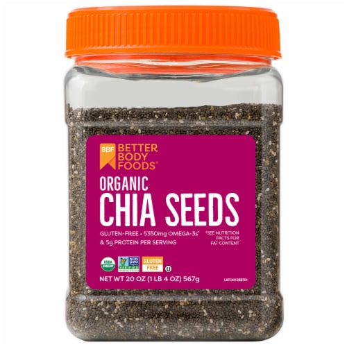 BetterBody Foods Organic Chia Seeds Perspective: front
