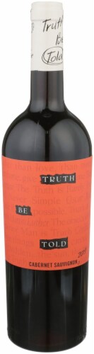 Thruth Be Told Columbia Valley Cabernet Sauvignon Red Wine Perspective: front