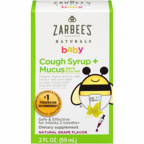 Zarbee S Naturals Baby Agave Ivy Leaf Grape Cough Syrup Mucus Dietary Supplement 2 Fl Oz Kroger