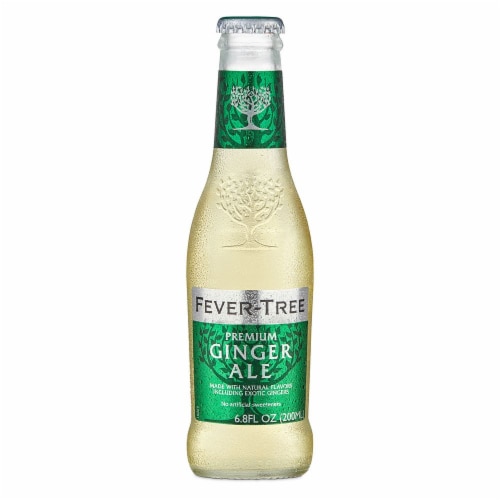 Fever Tree Ginger Ale Soda Bottles Perspective: front