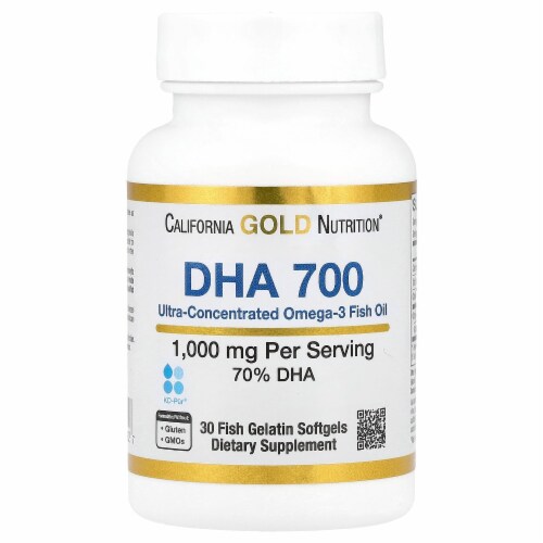 DHA 700 Fish Oil by California Gold Nutrition - Pharmaceutical Grade ...