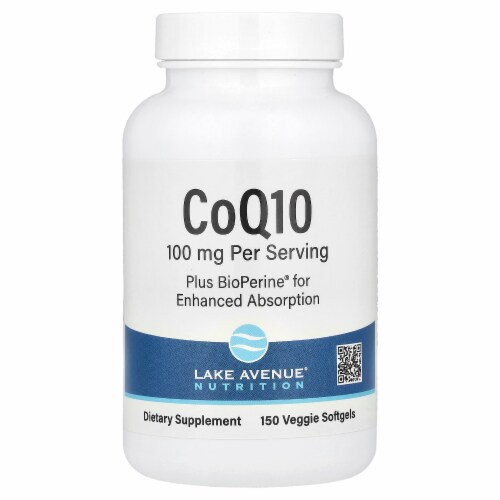 Lake Avenue Nutrition CoQ10 with Bioperine® - 150 Veggie