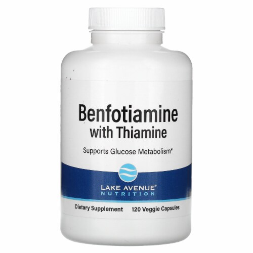 Lake Avenue Nutrition Benfotiamine with Thiamine 250 mg - 120 Veggie ...