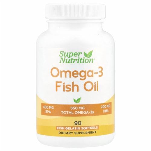 Super Nutrition Omega3 Fish Oils 1 000 mg 90 Fish Softgels, 90 Count Smith’s Food and Drug